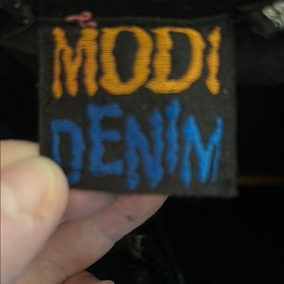 Vintage MOD denim Stars and Stripes sequin denim jacket large - Picture 7 of 15